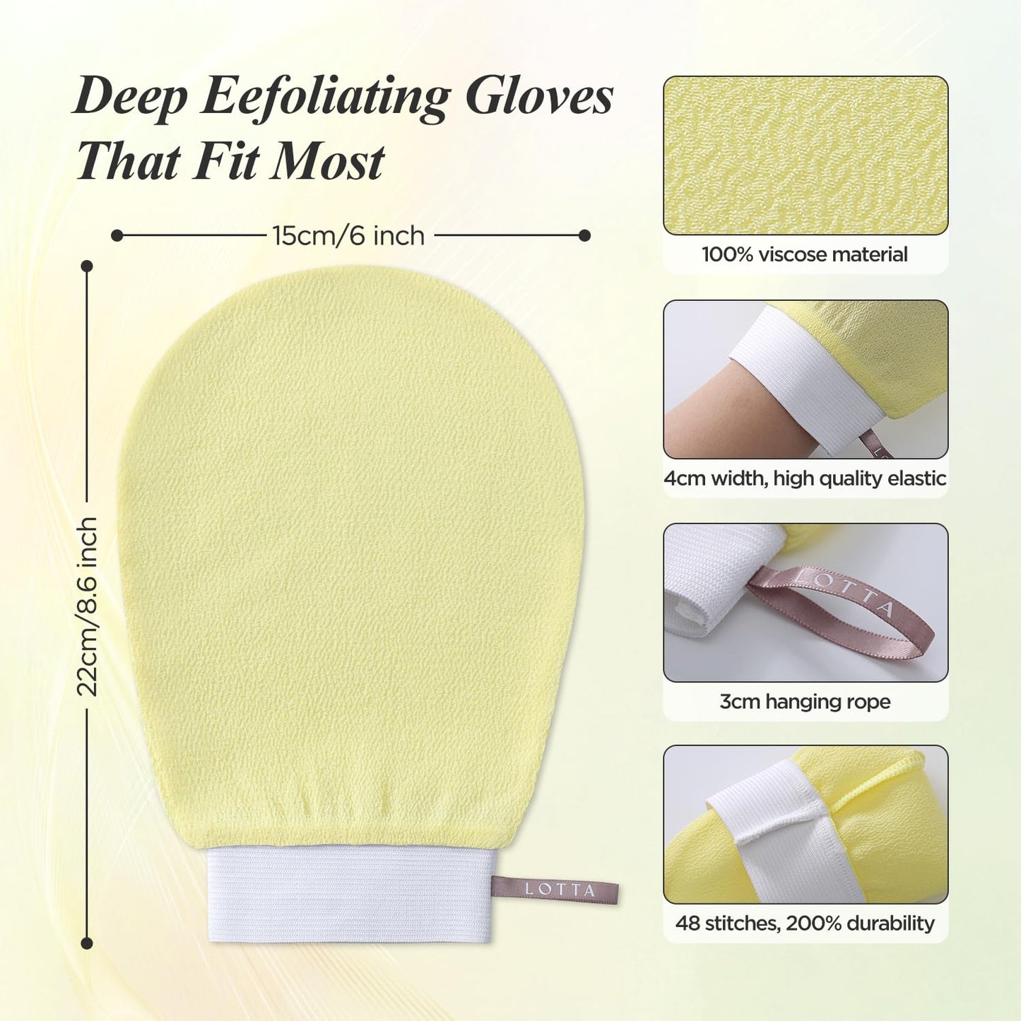 Lotta™ Korean Exfoliating Mitt – Deep Clean & Smooth Glow