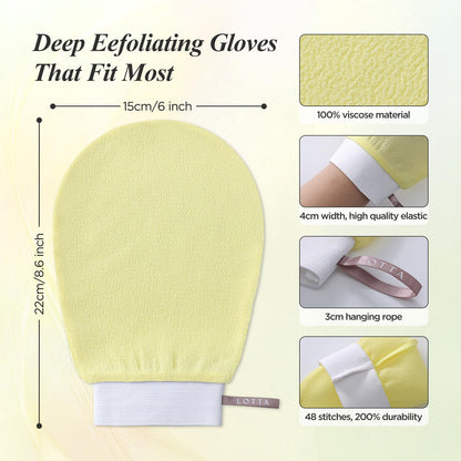 Lotta™ Korean Exfoliating Mitt – Deep Clean & Smooth Glow