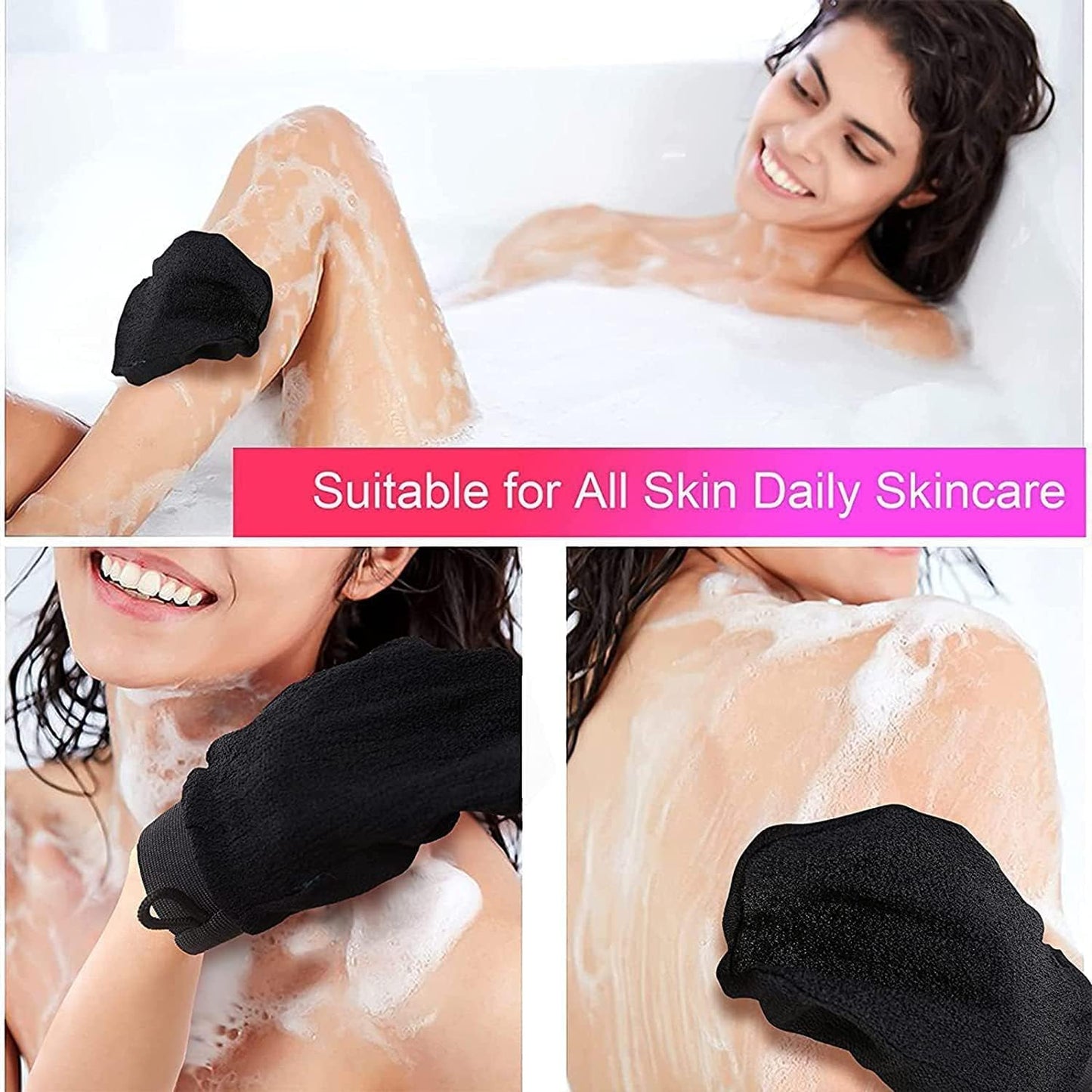 Lotta™ Korean Exfoliating Mitt – Deep Clean & Smooth Glow