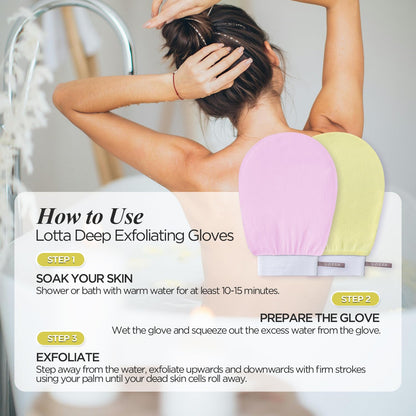 Lotta™ Korean Exfoliating Mitt – Deep Clean & Smooth Glow